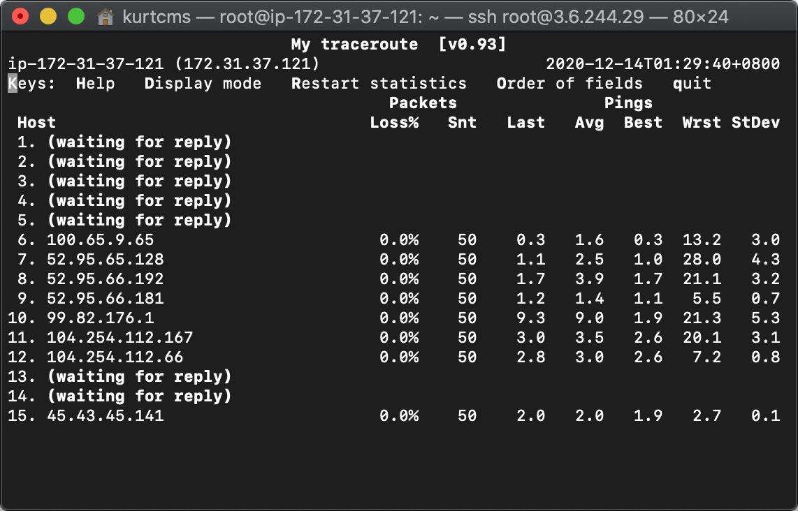 From AWS Mumbai to Extended Network Mumbai PoP<